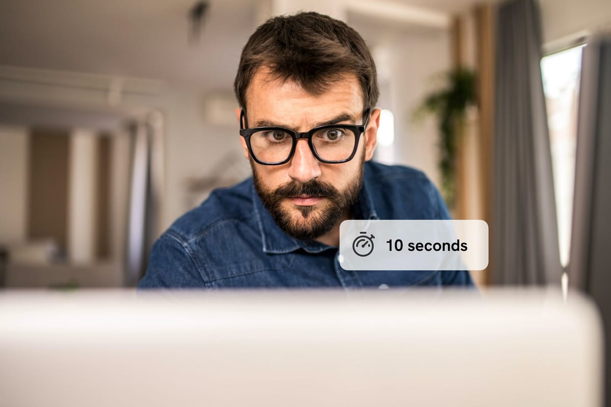 What I look for in the first 10 seconds of a landing page audit